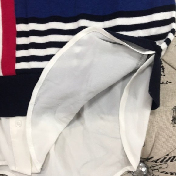 Tommy Hilfiger Stripe Twofer Sweater - Picture 7 of 7